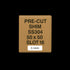 0.1mm Stainless Steel Precut Shim 50x50 Slot 16mm Pack of 10